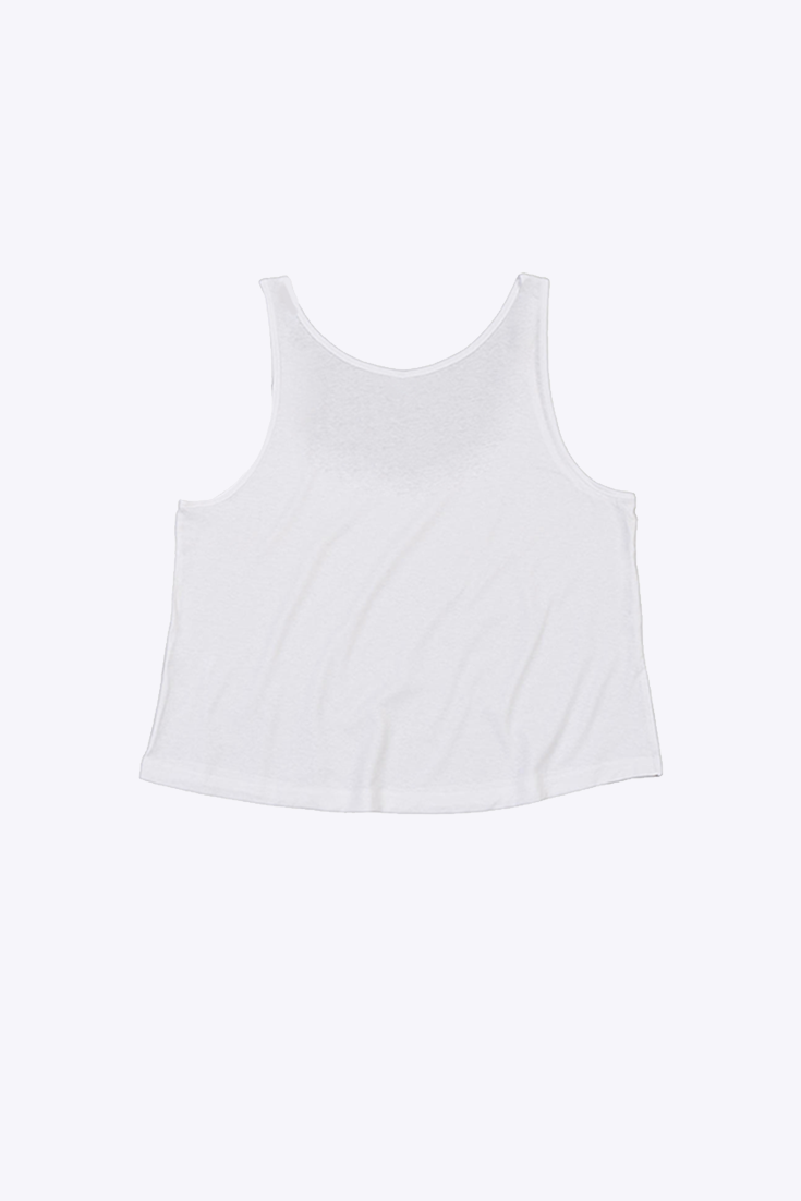 RUE ST-DENIS white - Short Tank top organic