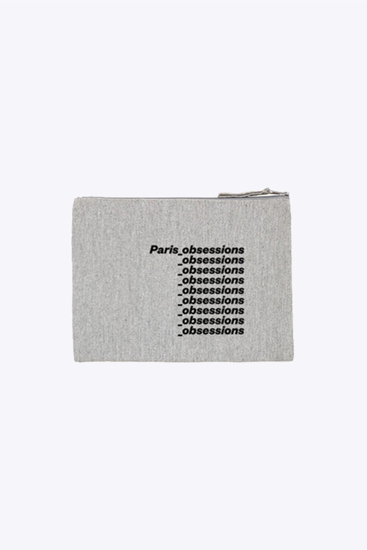 BATIGNOLLES - Organic cotton pouch Grey